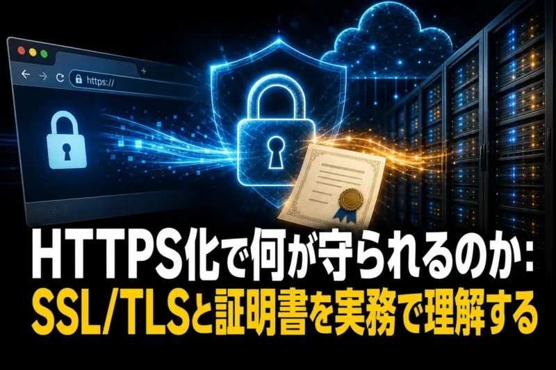 HTTPS化で何が守られるのか：SSL/TLSと証明書を実務で理解する