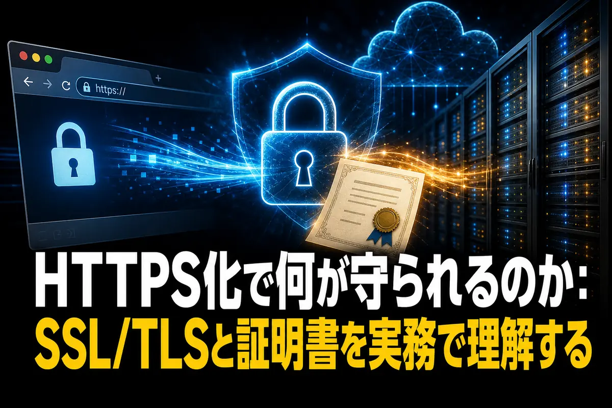 HTTPS化で何が守られるのか:SSL/TLSと証明書を実務で理解する