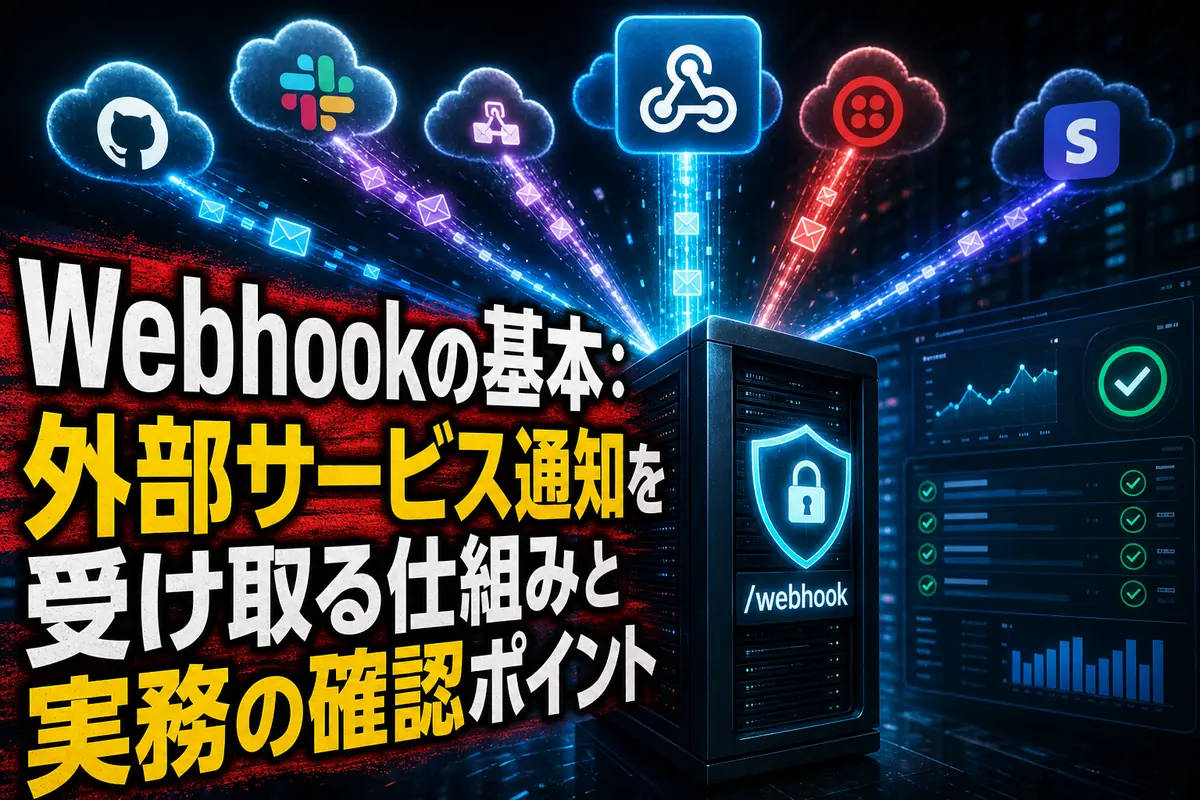 Webhookの基本:外部サービス通知を受け取る仕組みと実務の確認ポイント